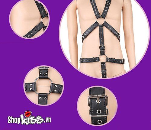 Dụng cụ bạo dâm đai thắt da toàn thân BZ19 kích thích cực đỉnh
