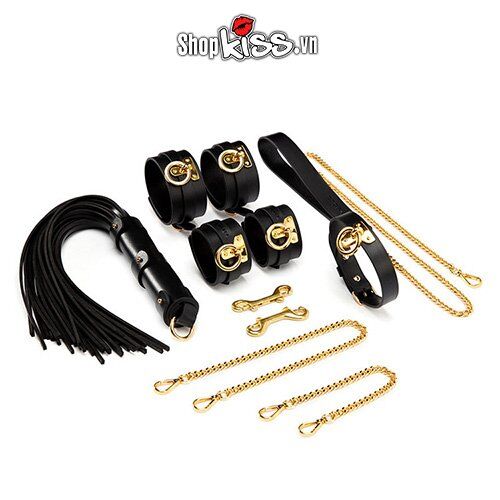 Bộ đồ chơi BDSM da cao cấp, sang trọng, kích thích mạnh mẽ