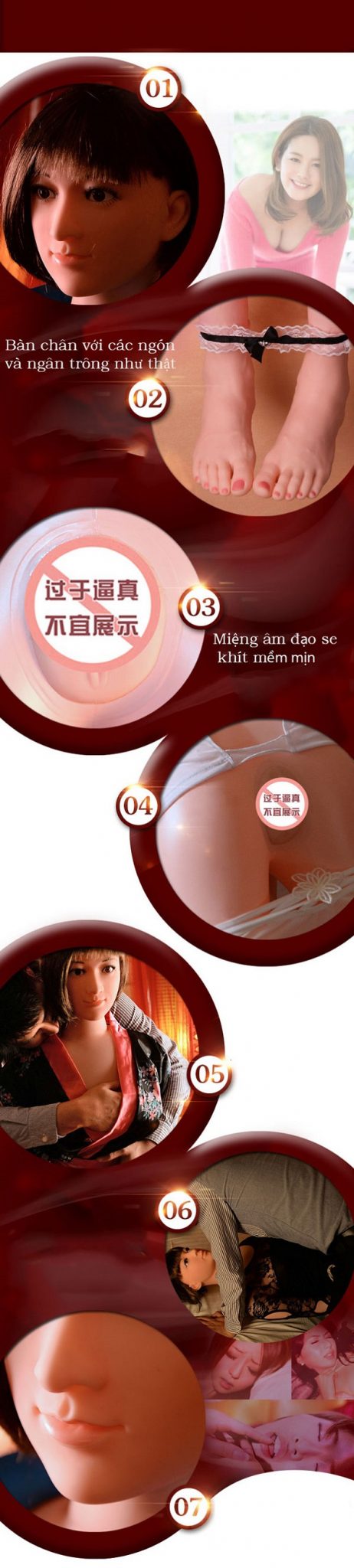 Búp bê tình dục silicon mềm mại như thật hút hồn nam giới