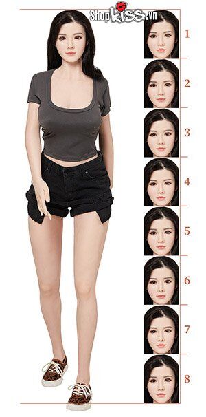 Búp bê tình dục silicone Akina cao cấp siêu thực, cảm giác thật