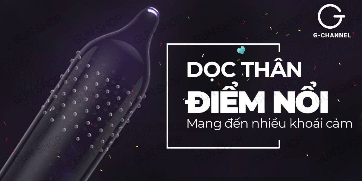 Bao cao su Usupita Hi Grade siêu mỏng điểm nổi ôm sát an toàn 12 cái