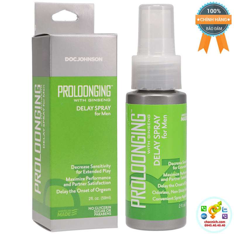 Sỉ Chai xịt lâu ra cao cấp Doc Johnson Prolonging  hàng xách tay
