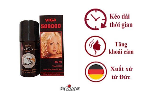 Chai xịt Viga 500000 Đức kéo dài quan hệ chống xuất tinh sớm hiệu quả