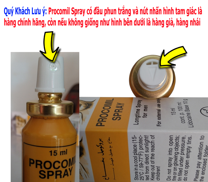Chai Xịt Procomil Chống Xuất Tinh Sớm Kéo Dài Thời Gian Yêu