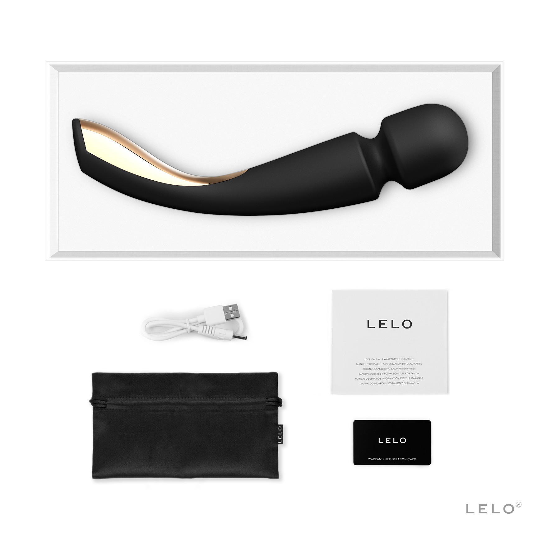Máy rung Lelo smart wand không dây cao cấp massage điểm G
