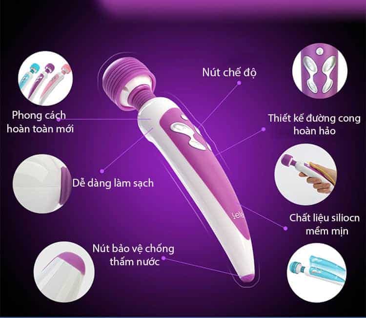 Chày Rung Leten AV11A Siêu Xoáy Kích Thích Mạnh Mẽ Sextoy