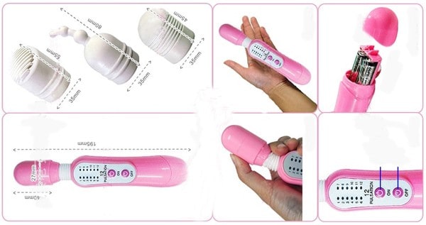 Chày Rung Lovetoys Hai Đầu DC21B Kích Thích Nữ Mạnh Mẽ