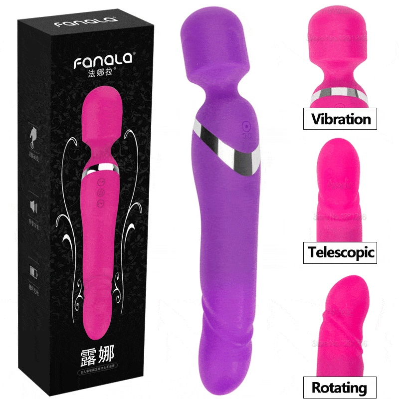 Chày Rung Đầu Đuôi Silicone Mịn Màng Thỏa Mãn Tình Ái Nàng