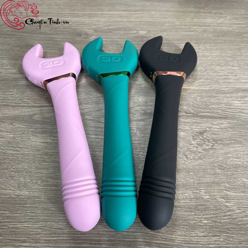 Cờ Lê Rung 10 Chế Độ Điểm G Massage Silicone Cao Cấp Sạc Usb