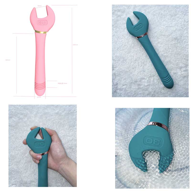 Cờ Lê Rung 10 Chế Độ Điểm G Massage Silicone Cao Cấp Sạc Usb