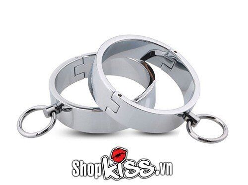 Còng tay kim loại BDSM chắc chắn bạo dâm phụ kiện chơi cực đã