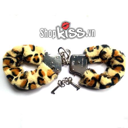 Còng tay kim loại đệm bông mềm mại bạo dâm siêu kích thích