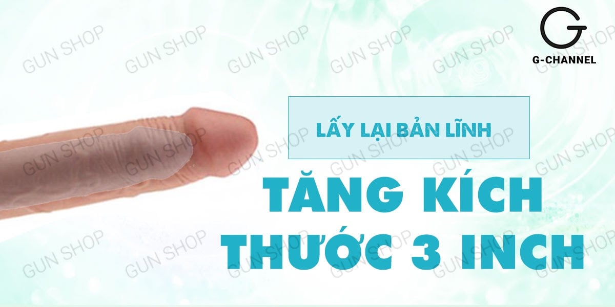 Địa chỉ bán Bao cao su đôn dên tăng kích thước rung mạnh Lovetoy Pleasure X-Tender tăng 3  nhập khẩu