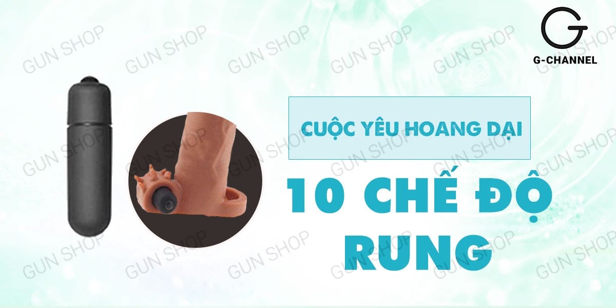 Địa chỉ bán Bao cao su đôn dên tăng kích thước rung mạnh Lovetoy Pleasure X-Tender tăng 3  nhập khẩu