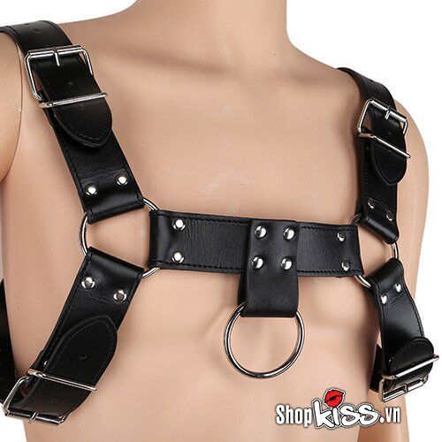 Dụng cụ bạo dâm đai ngực da PU cao cấp kích thích mãnh liệt