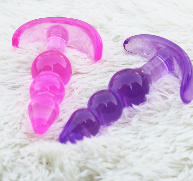 Dụng cụ massage hậu môn nam nữ chuỗi hạt nhọn trong suốt giá tốt