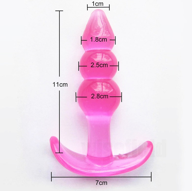 Dụng cụ massage hậu môn nam nữ chuỗi hạt nhọn trong suốt giá tốt