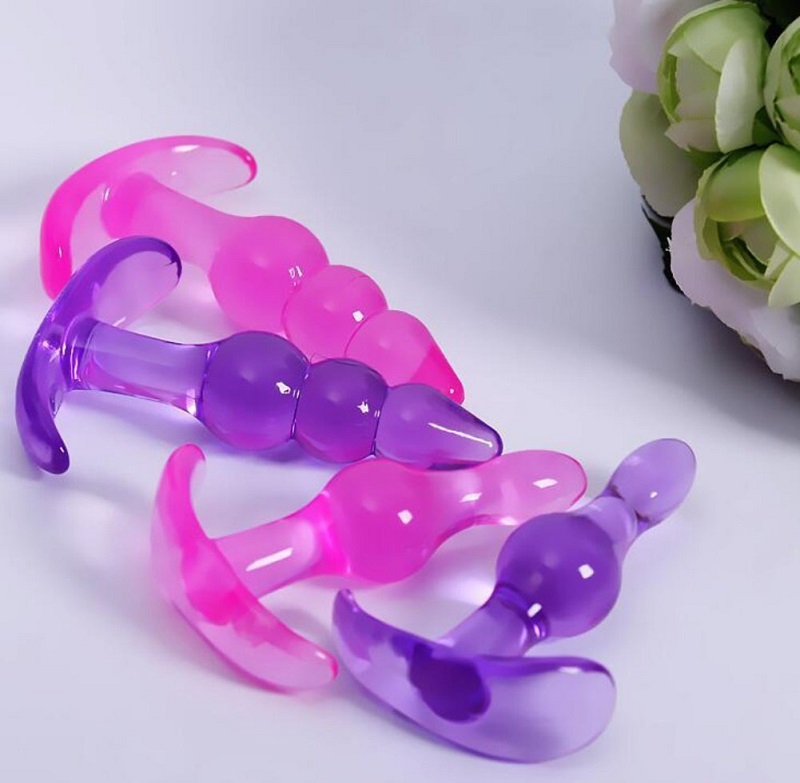 Dụng cụ massage hậu môn nam nữ chuỗi hạt nhọn trong suốt giá tốt