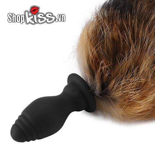 Đuôi chồn silicon rung mạnh kích thích hậu môn đồ chơi tình dục