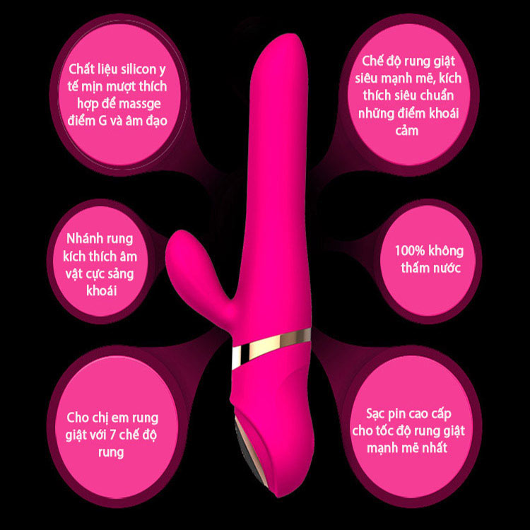 Dương vật rung giật Cloud siêu mạnh silicon y tế kích thích điểm G