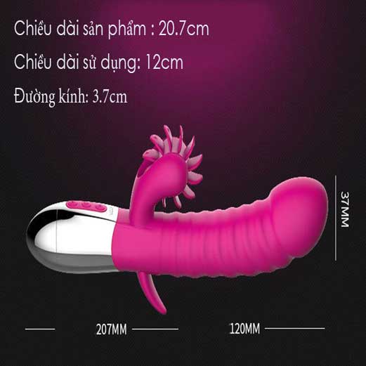 Dương vật Leten Wheel Thrusting Rung Thụt Silicone Cao Cấp Sạc USB