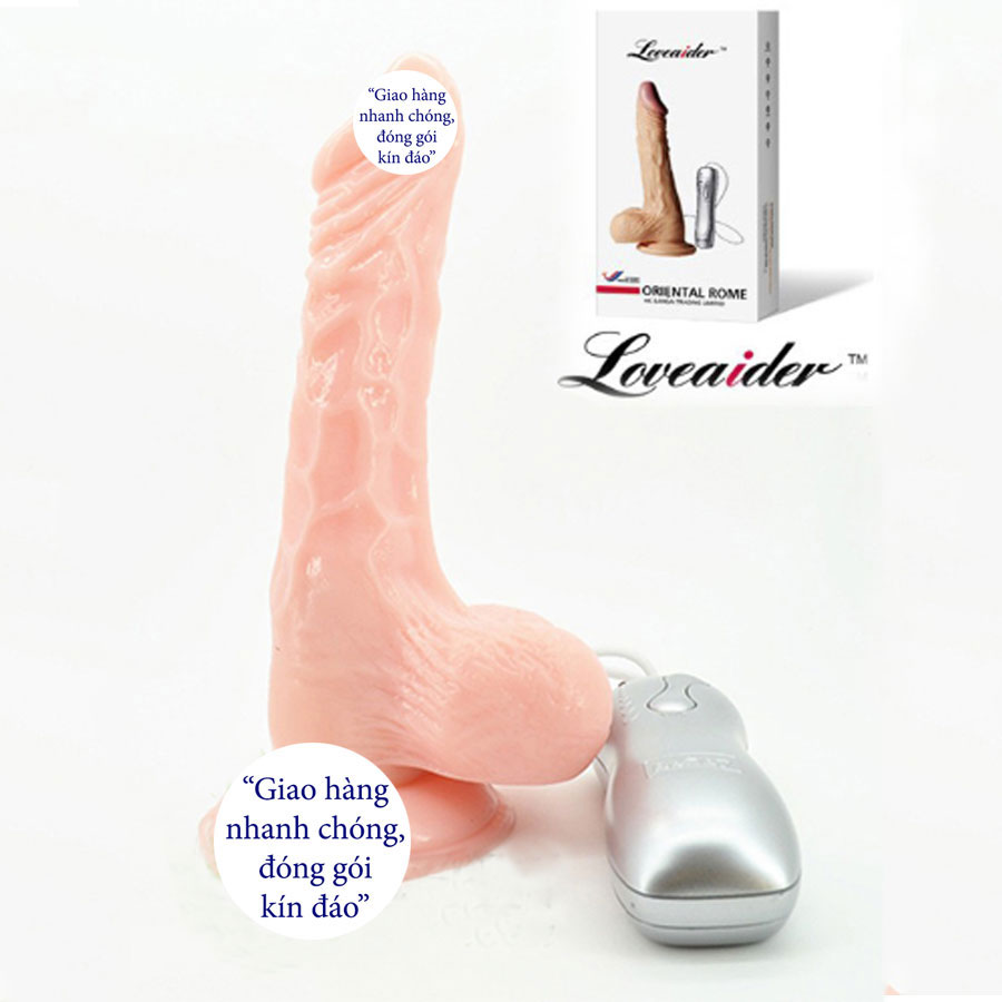 Dương vật giả Loveaider 7 chế độ rung lắc Siêu mềm dẻo, thỏa mãn