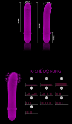 Dương Vật Giả Pretty Love Mini Siêu Mềm Kích Thích Tối Đa