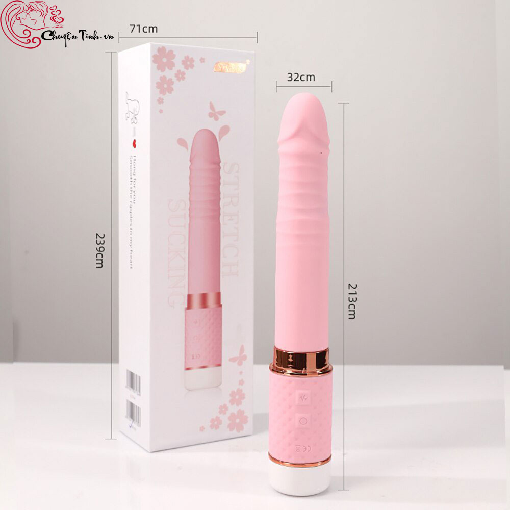 Dương vật giả Yeain Stretch hút rung thụt bú hai đầu mạnh mẽ