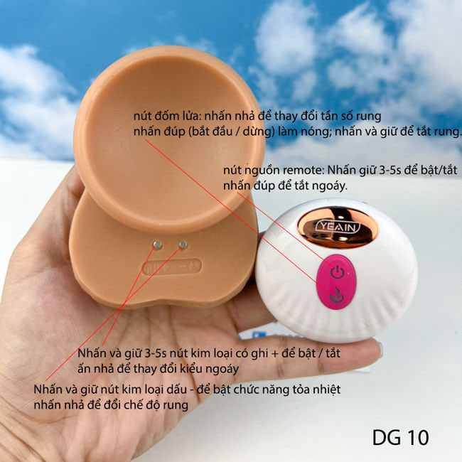 Dương vật giả gắn tường YEAIN G Point rung thụt điều khiển từ xa