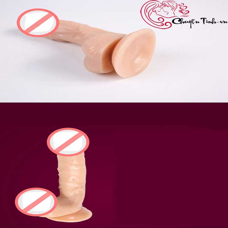 Dương vật silicon mềm gắn tường giá tốt kích thích điểm G