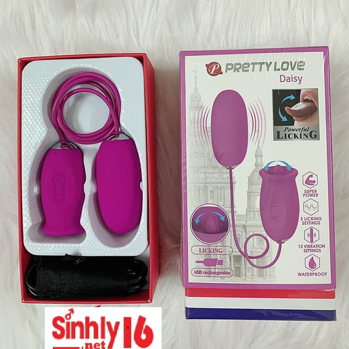 Trứng Rung Liếm 2 Đầu Pretty Love EG30E Kích Thích Cực Đỉnh