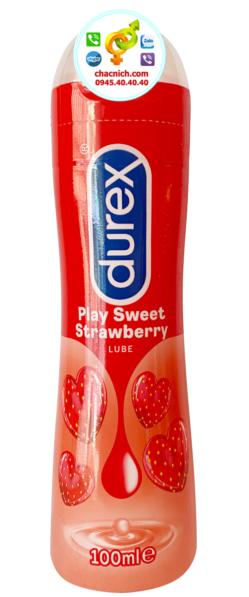 Gel bôi trơn Durex hương dâu thơm ngọt mượt mà kích thích