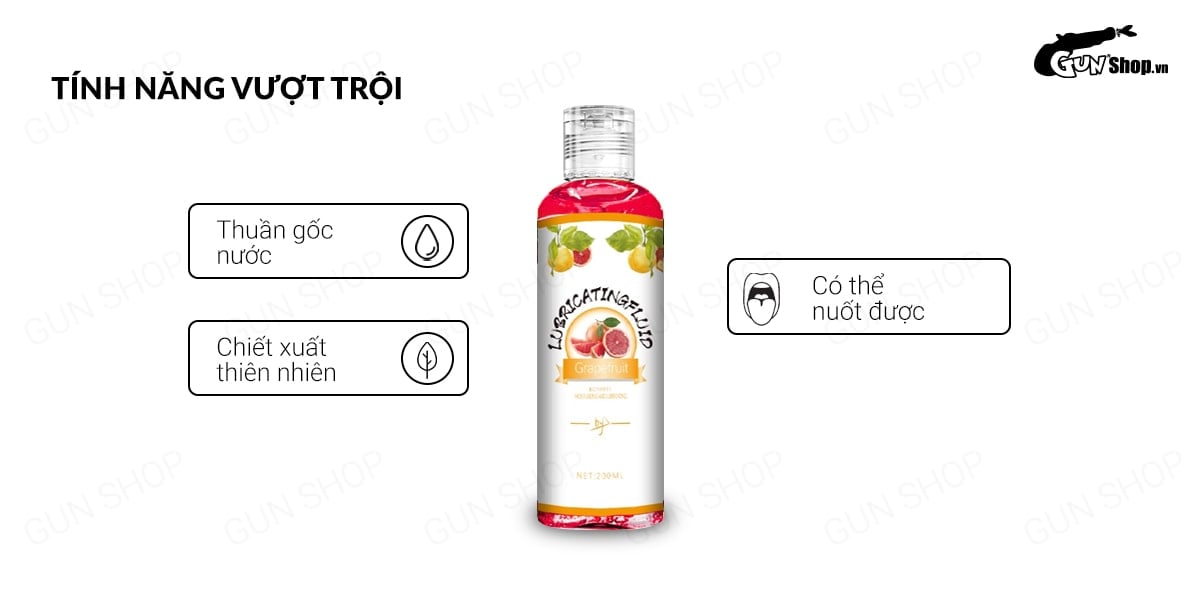 Gel bôi trơn hương bưởi Boyafei 200ml tăng khoái cảm