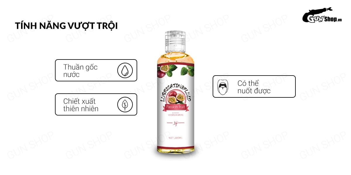 Bán Gel bôi trơn hương chanh dây - Boyafei Passion Fruit - Chai 200ml giá rẻ