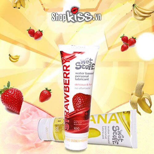 Sỉ Gel bôi trơn gốc nước hương dâu Wet Stuff Strawberry  nhập khẩu