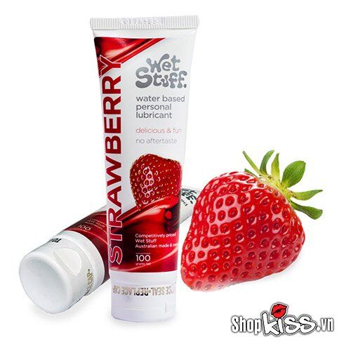 Sỉ Gel bôi trơn gốc nước hương dâu Wet Stuff Strawberry  nhập khẩu