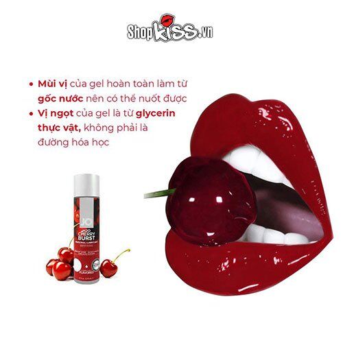 Gel bôi trơn JO H2O Mỹ Cherry Burst Banana Lick 30ml cao cấp
