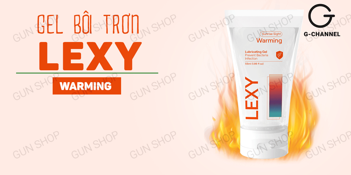 Gel bôi trơn ấm nóng Lexy 55ml tăng khoái cảm dễ chịu