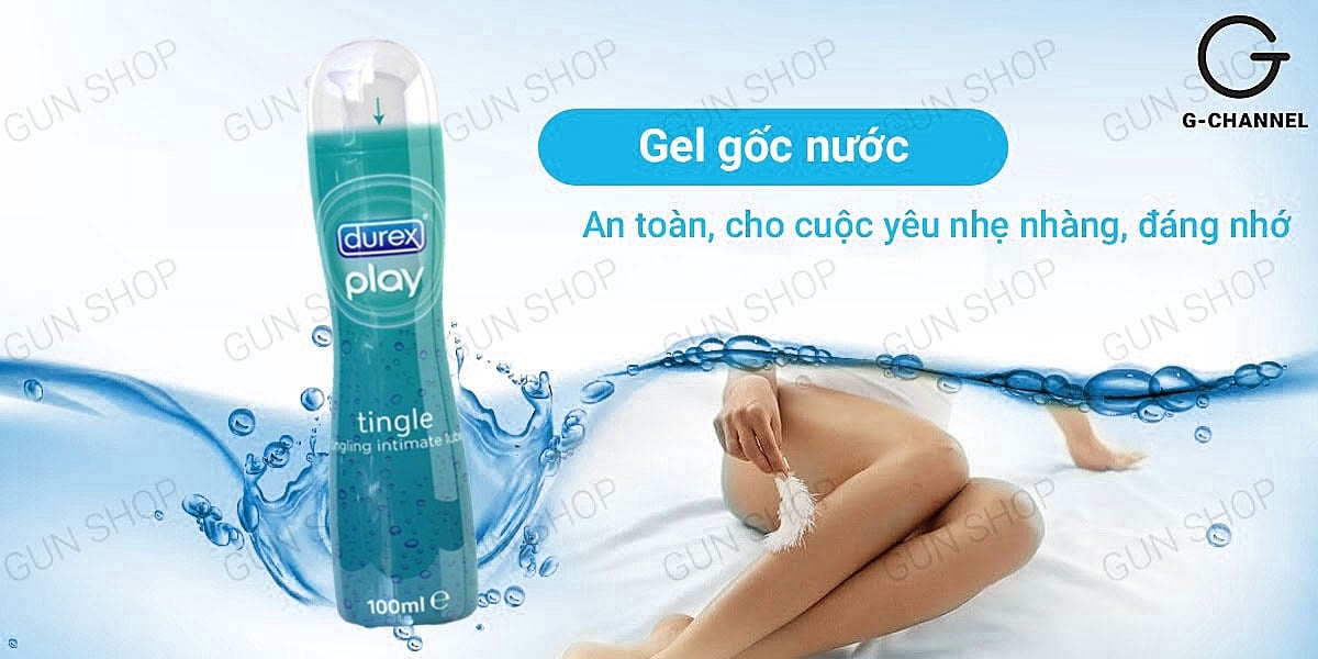 Gel bôi trơn Durex Tingle 100ml mát lạnh kích thích tăng khoái cảm