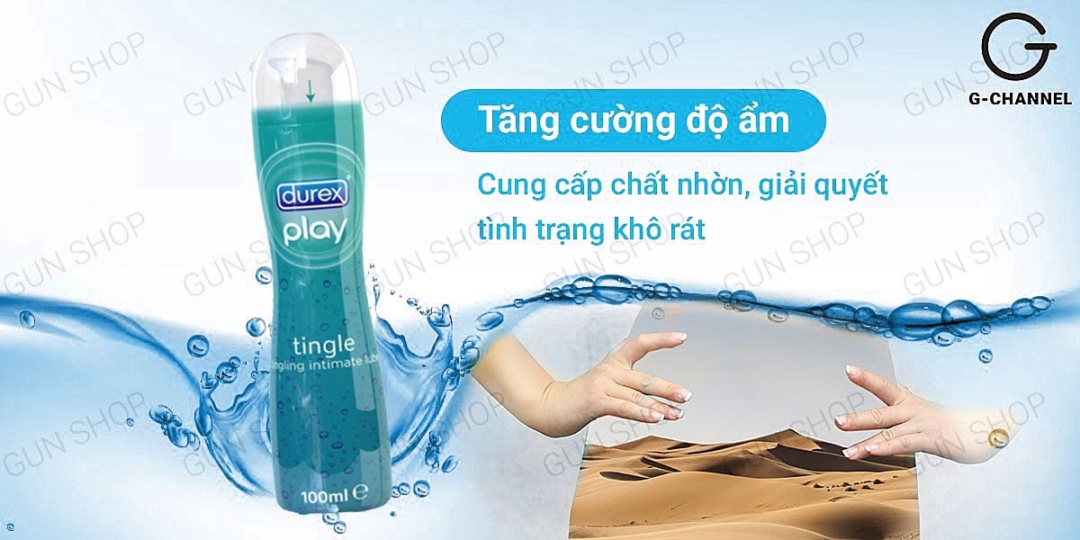Gel bôi trơn Durex Tingle 100ml mát lạnh kích thích tăng khoái cảm