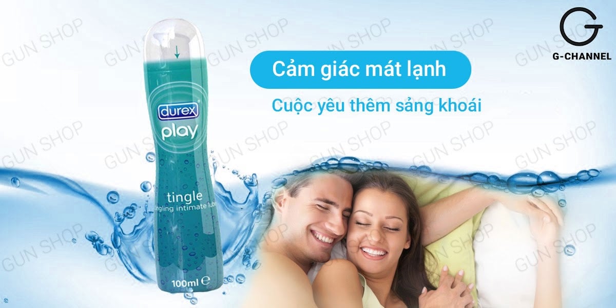 Gel bôi trơn Durex Tingle 100ml mát lạnh kích thích tăng khoái cảm
