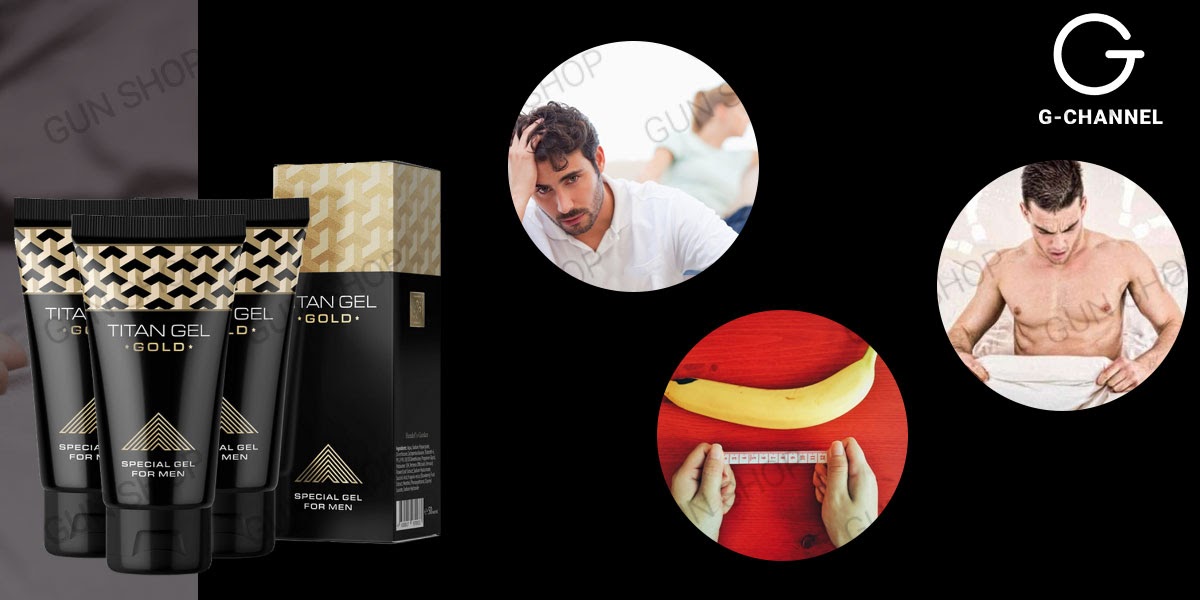 Gel bôi trơn Titan Gold tăng kích thước nhanh chóng chai 50ml