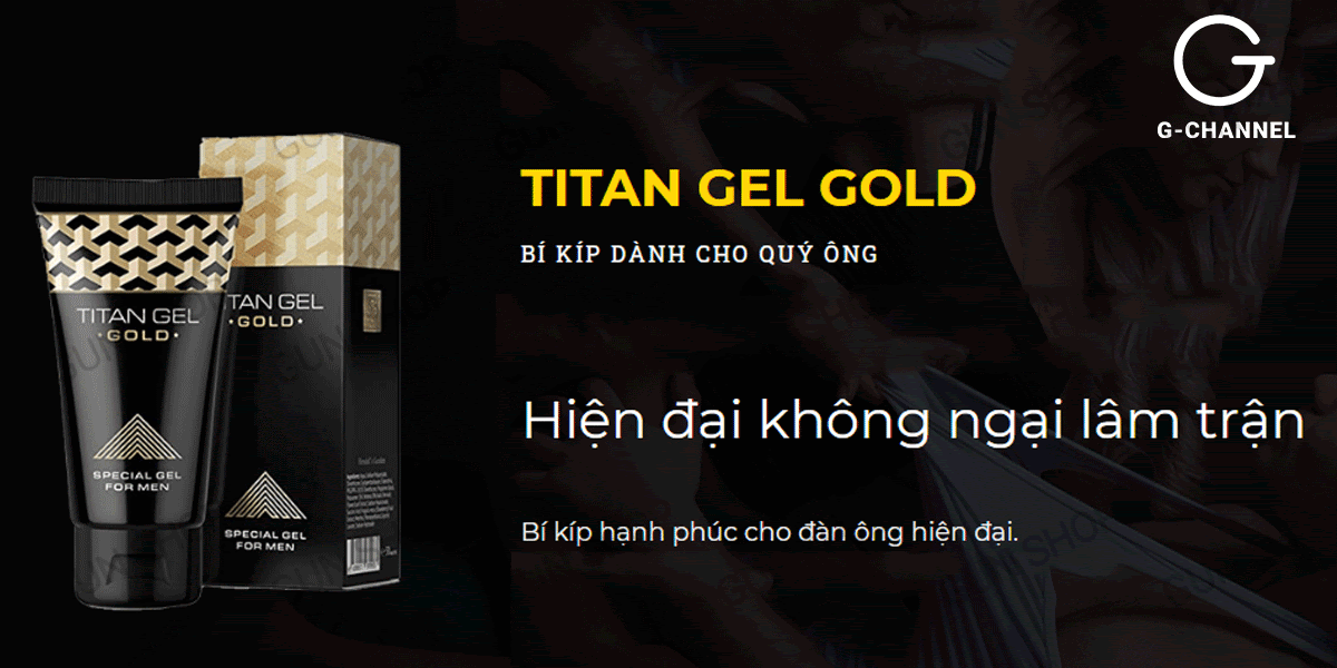 Gel bôi trơn Titan Gold tăng kích thước nhanh chóng chai 50ml