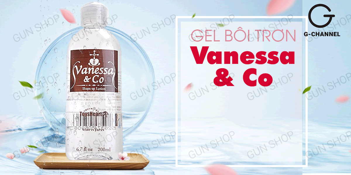Gel Vanessa bôi trơn siêu mượt cấp ẩm lâu trôi nhẹ nhàng thoải mái
