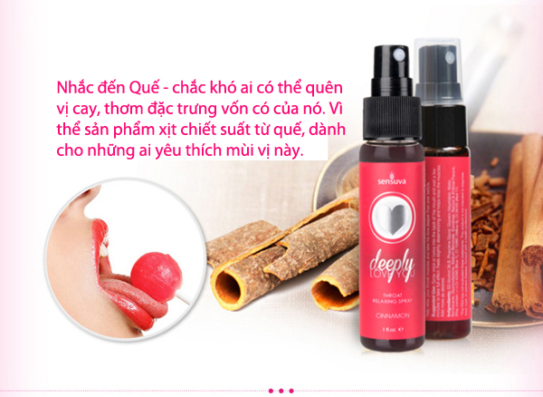 Gel quan hệ bằng miệng Sensuva Deeply Love You 3 hương thơm an toàn