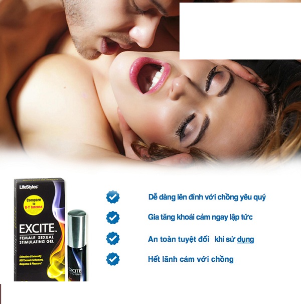Nhập sỉ Gel se khít âm đạo Excite tăng khoái cảm bôi trơn giúp chị em trong vấn đề chăn gối  nhập khẩu