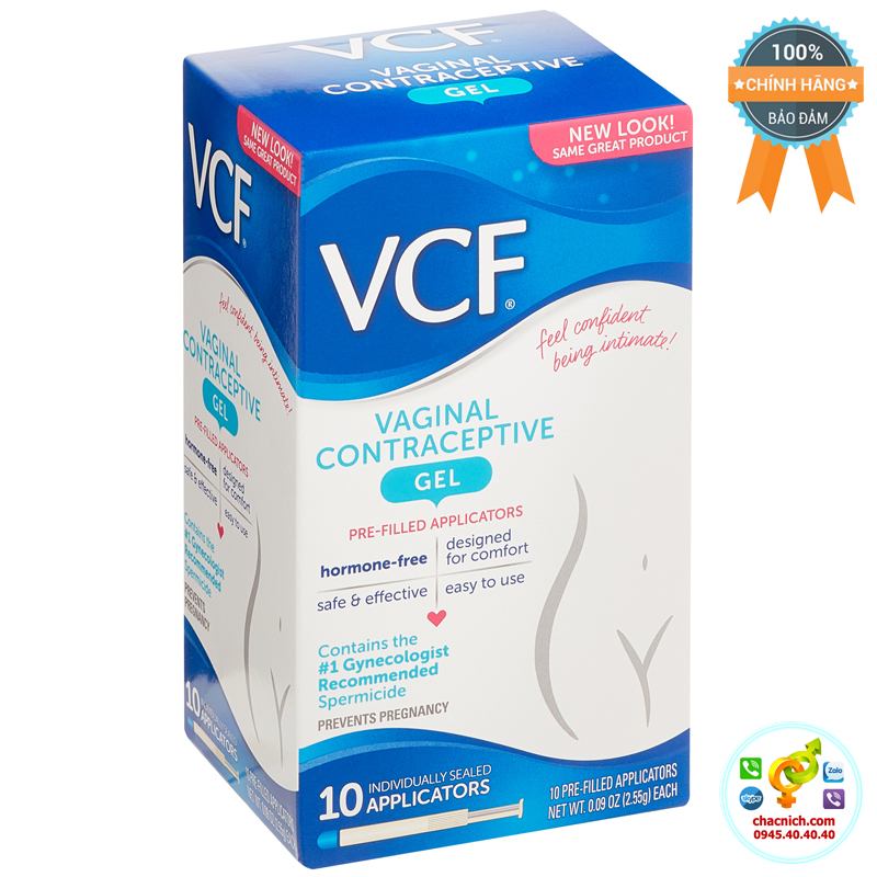 Đại lý Gel tránh thai VCF vaginal contraceptive quan hệ không cần dùng bao cao su  hàng xách tay