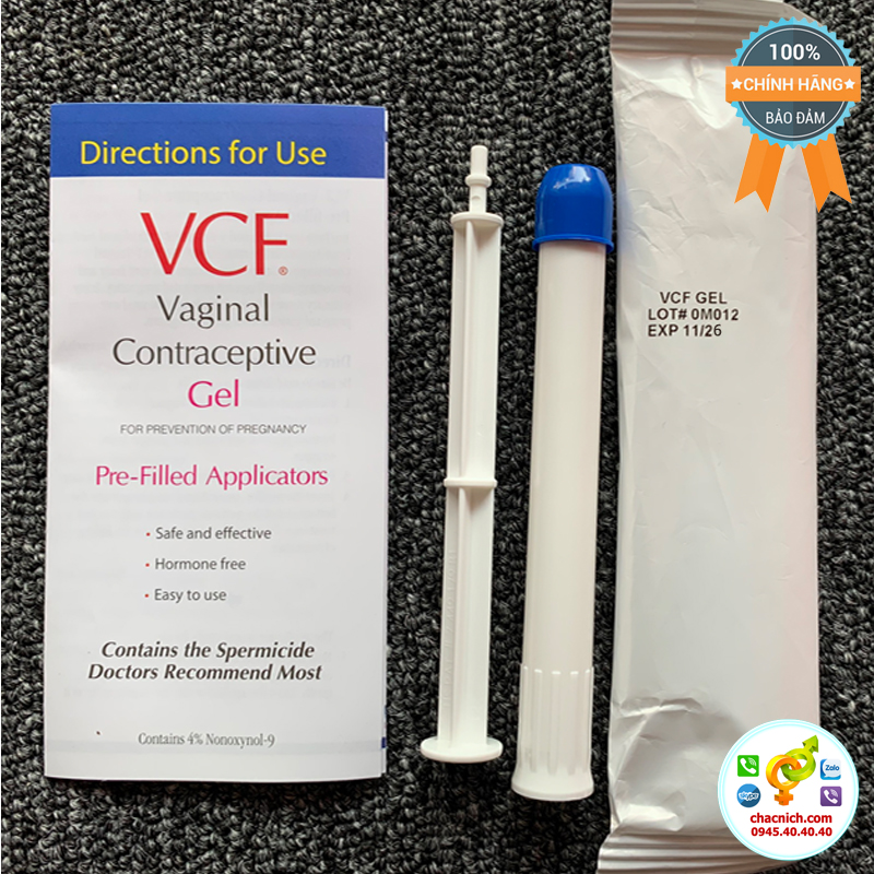 Đại lý Gel tránh thai VCF vaginal contraceptive quan hệ không cần dùng bao cao su  hàng xách tay
