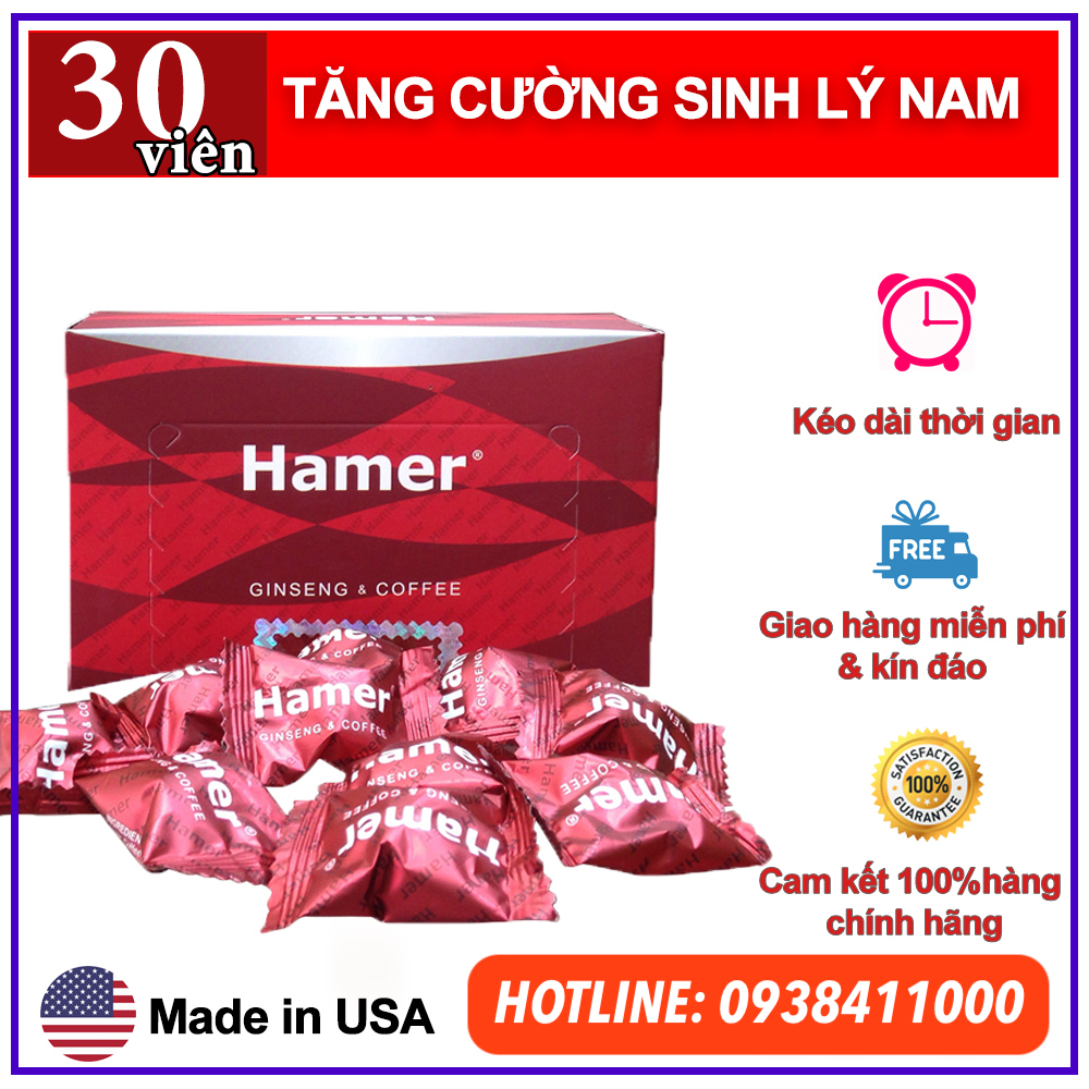 Kẹo sâm Hamer USA tăng cường sinh lý kéo dài thời gian quan hệ