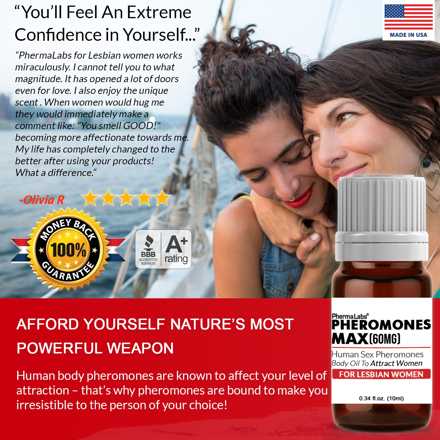 Phermalabs Lesbian Kích Thích Đồng Tính Nữ Tăng Ham Muốn Chính Hãng Mỹ